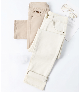 Abiti personalizzati da <span class=keywords><strong>donna</strong></span> <span class=keywords><strong>jeans</strong></span> da <span class=keywords><strong>donna</strong></span> in cotone a vita alta casual pantaloni traspiranti de mujer <span class=keywords><strong>jeans</strong></span> mamma - Product Image 3