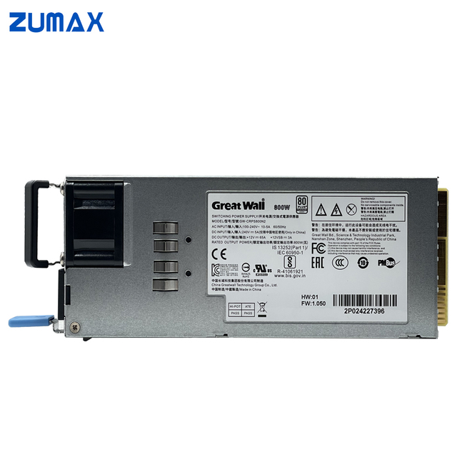 Great Wall CRPS 800W 1200W 2000W 3200W Redundant Desktop Server Power Supply AC Dual PSU 1+1 Hot Swap High Efficiency 80 Plus