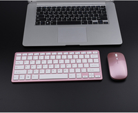 Keyboard dan Mouse Gaming Nirkabel LED Dual Mode OEM Custom 78 Tombol Mini Tahan Air 1600 DPI Ergonomis untuk Laptop Stok Tersedia