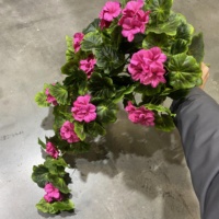Bunga sutra berkualitas tinggi geranium buatan untuk dekorasi rumah
