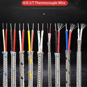 PT100 PVC/Silicone/FEP/acier inoxydable/fibre de verre isoler K /J/<span class=keywords><strong>E</strong></span>/<span class=keywords><strong>T</strong></span>/<span class=keywords><strong>N</strong></span> type Thermocouple Fil Compensation Câble Extension Fil - Product Image 2