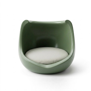 Cama para Gatos Moderna con Diseño de Concha Brillante, Minimalista, Semiabierta, con Tapete Suave, Decoración para Sala de Estar, Casa para Mascotas - Product Image 3