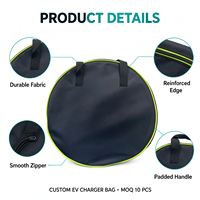 Sac de chargement pour pistolet EV de haute qualité Fabricant organisateur de câble de chargeur personnalisé
