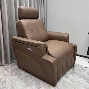 Sillón de Barbería Eléctrico Buff, Sillón Reclinable de Cuero PU para Salón, Asiento Moderno para Estudio de Peluquería - Product Image 1