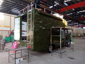 Forno per la pizza cucina camion carrello di cibo in legno utilizzato per la vendita - Product Image 3
