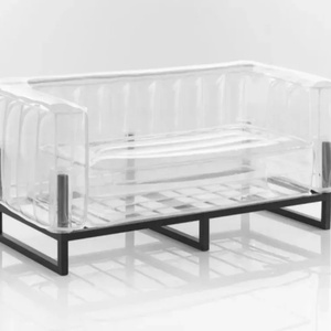 Comfort Transparent TPU Tarpaulin <b>Inflatable</b> Living Room Chair <b>Inflatable</b> <b>Sofa</b> for Outdoor Garden - Product Image 2