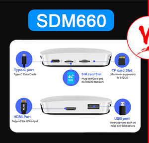 Qualcomm SDM660 4G Sim Card 8 + <span class=keywords><strong>128</strong></span> <span class=keywords><strong>GB</strong></span> Wireless Carplay adattatore con i Box Usb-C Hd-Port Android 13 Auto 5G Wifi - Product Image 4