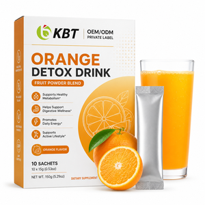 Sachets de Bebida Detox en Polvo de Marca Privada, Suplemento Dietético Personalizado, L-carnitina, Bebida Detox <span class=keywords><strong>KETO</strong></span> de Naranja, Sachets de Polvo de Frutas - Product Image 1