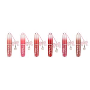 Gloss à lèvres hydratant Karité à base d'huile, effet brillant, avec pendentif nœud, longue tenue, hydratation immédiate, non collant, application fluide - Product Image 5