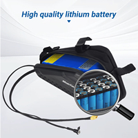 1 paquet personnalisé 24V 36V 48V 52V sac de batterie triangulaire pour vélo électrique étanche pour l'extérieur batterie de secours d'urgence au lithium