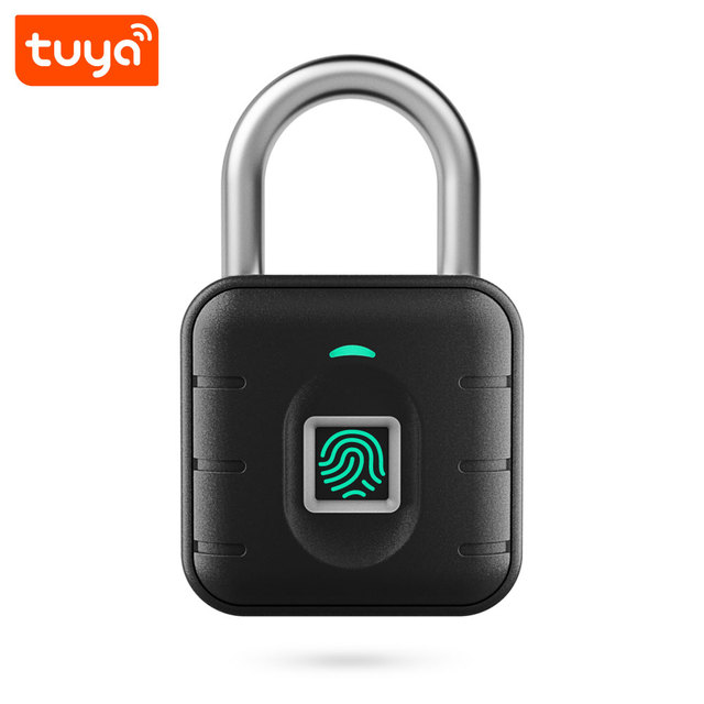High Quality DC5V Fingerprint, APP Unlock Tuya Smart APP Control Blue-tooth Fingerprint Padlock for Home PST-SY12