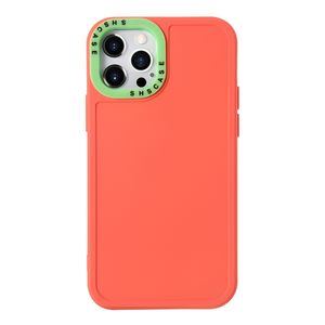 Estuche colorido a prueba de golpes para <span class=keywords><strong>IPhone</strong></span> 16 15 Plus 14 <span class=keywords><strong>Pro</strong></span> <span class=keywords><strong>Max</strong></span> 13 Mini 12 <span class=keywords><strong>11</strong></span> 6 Hit Contraste de color Cubierta de TPU Protección de lente de cámara - Product Image 2