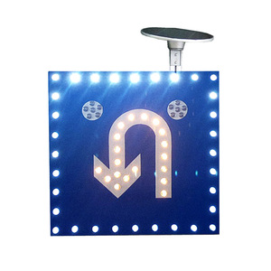 Señalización de Tráfico LED Solar, Película Reflectante de 8 mm, Señales de Tráfico con Límites de Velocidad y Altura - Product Image 1