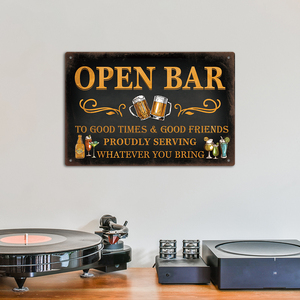 Funny Beer Metal Sign Plaque Vintage Pub Tin Wall Decor for Bar Man Cave Hand Painted Technique US Warehouse