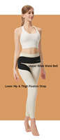 Leggings de yoga taille haute pour femmes avec ceinture de soutien pelvien intégrée, pantalon de compression respirant en maille pour la articulation SI