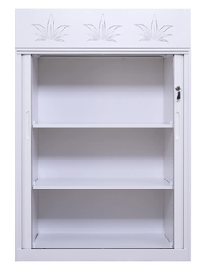 भंडारण कैबिनेट आधा ऊंचाई 2 दरवाजा धातु फ़ाइल कैबिनेट 2 दराज के साथ समायोज्य शेल्फ के साथ - Product Image 2