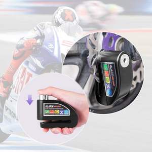 Cerradura de <span class=keywords><strong>disco</strong></span> de <span class=keywords><strong>alarma</strong></span> 110db Cerradura de motocicleta impermeable con <span class=keywords><strong>alarma</strong></span> Seguridad antirrobo <span class=keywords><strong>Candado</strong></span> fuerte Rueda - Product Image 4