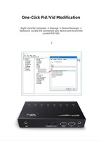 Contrôleur de synchronisation KM 8-en-1 pour studio de jeu, clavier, souris, moniteur et enregistreur vidéo 4K, prix usine