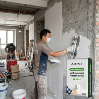 Enduit mural en poudre anti-fissures et imperméable pour plâtre et enduit de finition, mortier de plâtre résistant aux fissures