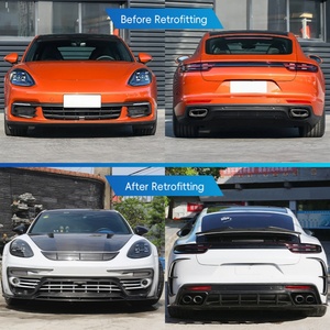 2017-2023 Car Modification Front and Rear Bumpers Carbon Fiber <b>Engine</b> <b>Hood</b> for Panamera 971 Modified Carbon Fiber Bumper - Product Image 2