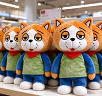 Peluche de chat personnalisée, jouet en peluche mignon à visage paresseux, poupée animale en peluche pour décoration intérieure, cadeau, OEM ODM, peluche de chat sur mesure