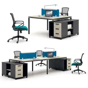 Modische Zeitgenössische Moderne Effiziente büro 4 sitze büro kabine