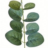Ranting Eucalyptus Sutra Tiruan Real Touch Grosir, Daun Buatan, Bunga Dekorasi Pernikahan, Karangan Bunga, Tanaman