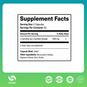 Capsule di L-<span class=keywords><strong>Carnitina</strong></span> all'Ingrosso, Confezione in Bottiglia, Etichetta Privata OEM, Prodotti Integratori Alimentari - Product Image 3
