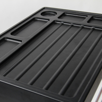 Offre Spéciale deux tiroirs avec une armoire amovible support de chariot à outils d'entretien de voiture chariot à outils d'atelier d'usine personnalisé