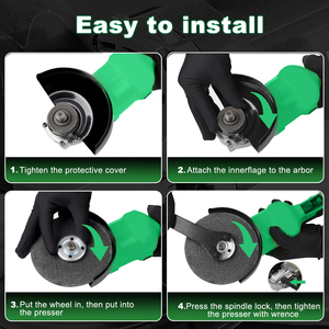 Moteur sans balais sans fil 20V pour usage industriel/DIY, alimenté par batterie, 8100 tr/min, disque de meulage CA-20A, CA-20A sans balais sans fil A - Product Image 5