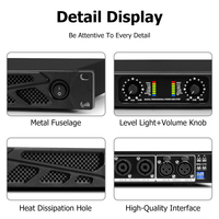 Amplificateur de puissance numérique professionnel BG2.6 de classe D 600W 2 canaux 1U