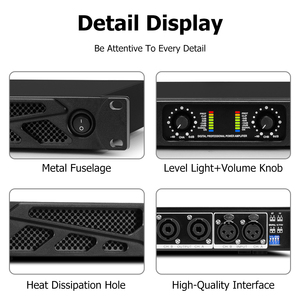 BG2.6 เครื่องขยายเสียงดิจิตอลระดับมืออาชีพ คลาส D 600 วัตต์ 2 แชนแนล 1U - Product Image 2
