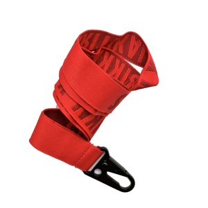 <span class=keywords><strong>Porte</strong></span>-clés <span class=keywords><strong>personnalisé</strong></span> de lanière de <span class=keywords><strong>cou</strong></span> de logo de broderie tissée magique avec le crochet noir d'aigle - Product Image 5