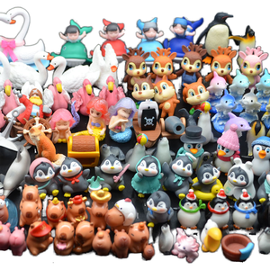 تماثيل حيوانات كرتونية ثلاثية الأبعاد من الراتنج قابلة للرسم يدويًا في أكياس وصناديق مفاجآت - Product Image 2