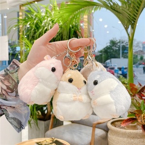 Commercio all'ingrosso 10-14cm di dimensioni giocattoli di peluche simpatico animale gatto cane orso anatra pupazzo di peluche carino portachiavi portachiavi - Product Image 6
