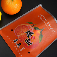 Sacs en plastique transparents auto-scellants pour fruits avec trous d'aération, emballages pour produits frais