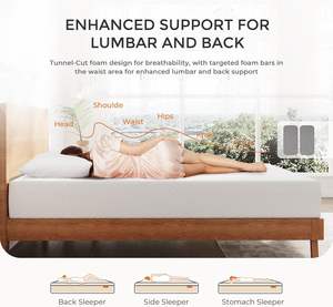 8-10 inci teh hijau kasur busa saku pegas keringat melepaskan penyerapan kelembaban untuk Hotel 5 bintang ukuran penuh MOQ rendah - Product Image 5