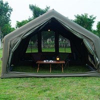 Tente gonflable très vendue par le fabricant, 12 mètres carrés, camping en plein air, tissu Oxford 600D, tente de camping en plein air