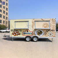 Remorque alimentaire CAMPTRL pour concession, camion de restauration rapide, pizza, crème glacée, cuisine mobile en acier inoxydable, chariot de vente ambulante