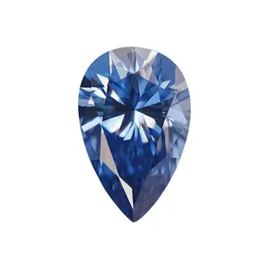 Blue Sapphire Coloured Lab Grown Diamond mit Zertifikat Loose Moissan ite Stone für Schmuck dekoration