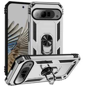 Coque de protection antichoc pour Google <span class=keywords><strong>Pixel</strong></span> 9Pro XL 9 8Pro 8A 8 7Pro 7A 7 6Pro 6A 6 5A 5 <span class=keywords><strong>4A</strong></span> 4 3A XL 5G avec anneau métallique - Product Image 1