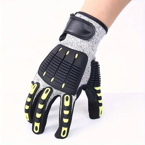 Gants <span class=keywords><strong>anti</strong></span>-coupures et <span class=keywords><strong>anti</strong></span>-écrasement pour le travail dans l'industrie pétrolière et minière, protection contre les chocs mécaniques et les collisions - Product Image 4
