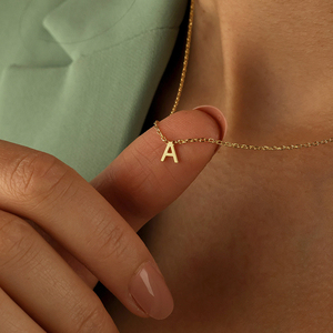 Collana lettera iniziale all'ingrosso due lettere foro ciondoli donna collana <span class=keywords><strong>amicizia</strong></span> - Product Image 2