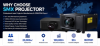 Projecteur laser 4K 8 000 lumens 3LCD Ultra HD haute luminosité pour grandes salles de conférence, musées et expositions