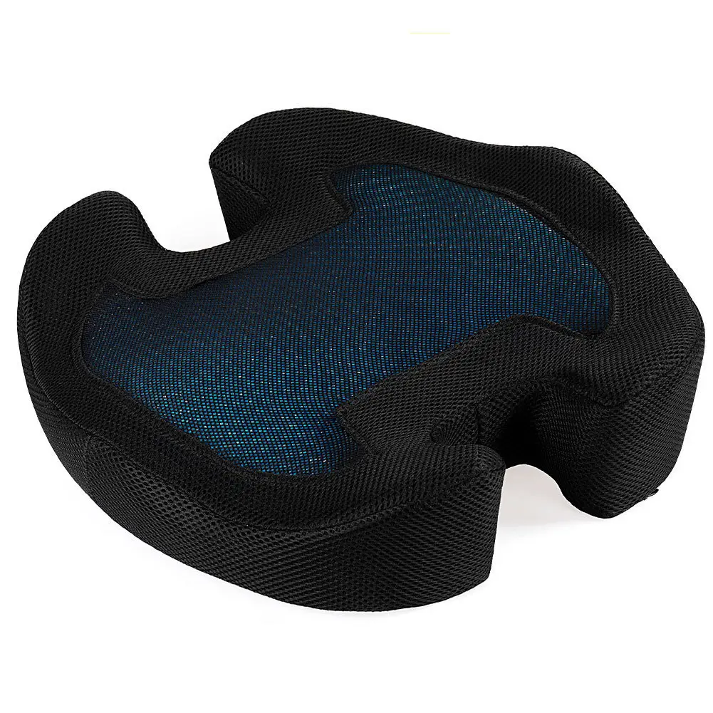 Almofada ortopédica personalizável para cadeira de escritório, almofada para assento de carro com espuma de memória e gel de resfriamento, almofada para dor no cóccix, ergonomia