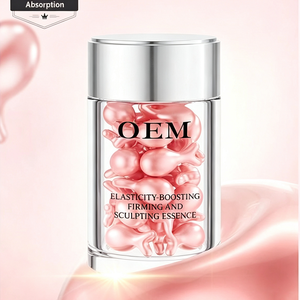 Huile pour le visage en capsules de collagène et vitamine C OEM - Huile de jojoba, bisabolol, acide hyaluronique, sérum végétalien raffermissant, éclaircissant et anti-rides - Product Image 2