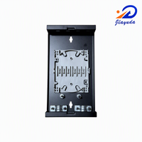 Chasis de terminal de fibra óptica de alta resistencia con 4 puertos, montaje en pared, caja de distribución redonda vacía compatible con ST/FC, de acero.