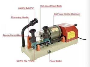 Máquina duplicadora de llaves RH-2, envío directo de fábrica, 110V/240V 50/60Hz, herramienta para duplicar llaves para cerrajeros. - Product Image 2