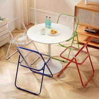 Chaise pliante transparente portable moderne pour les événements extérieurs de mariage de café de restaurant d'hôtel d'école