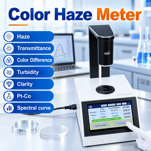 Linshang LS155 D/0 Color Haze Meter avec des ouvertures de 5 mm et 14 mm pour la mesure de la transparence des liquides et des matériaux transparents - Product Image 2